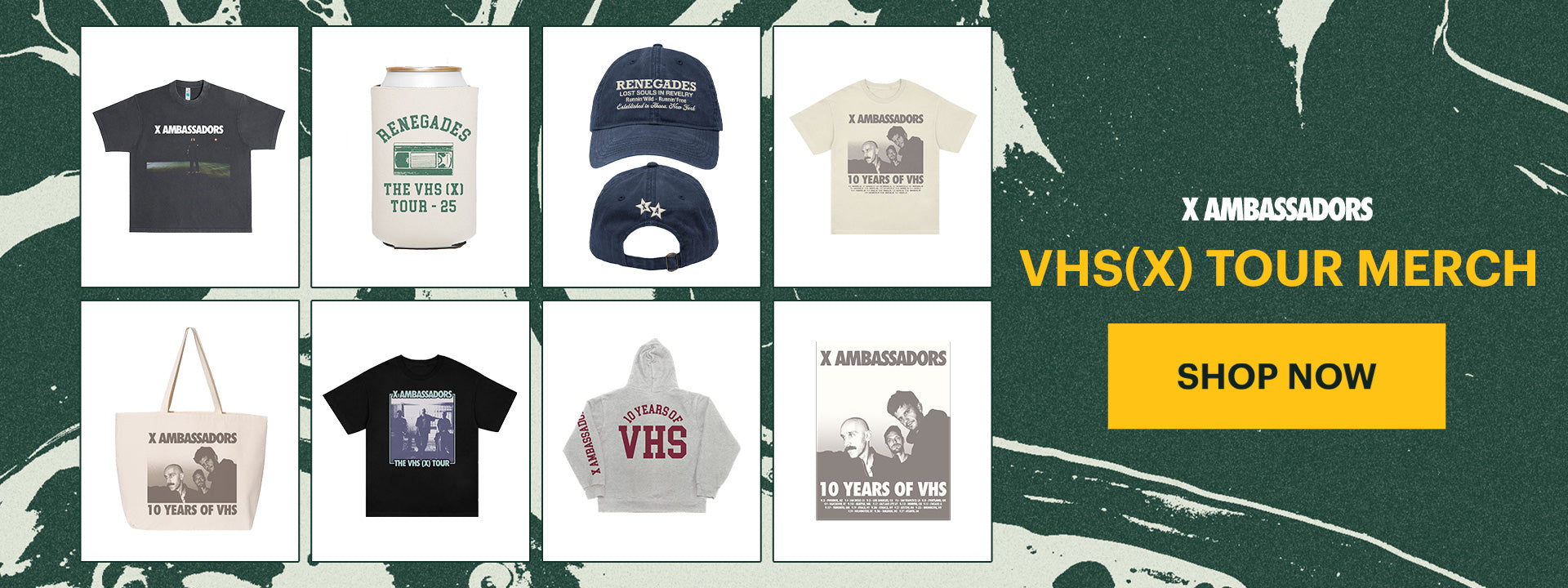 X Ambassadors - VHS(X) Tour Merch - Shop Now!