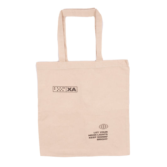 NEON LIGHTS TOTE (NATURAL)