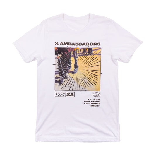 NEON LIGHTS TEE WHITE