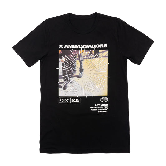 NEON LIGHTS TEE BLACK